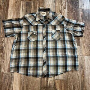 Wrangler Plaid Pearl Snap Shirt
